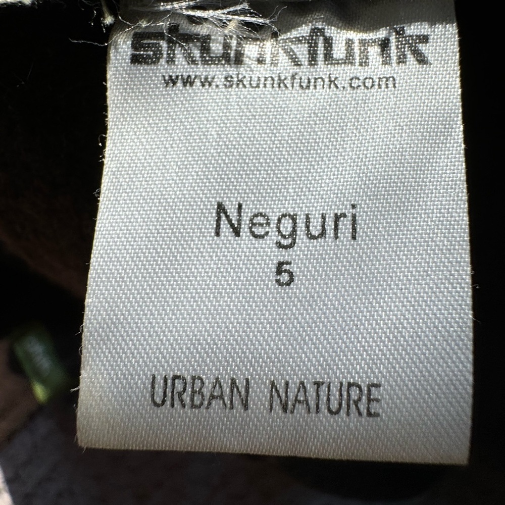Dark brown Skunkfunk button up wool blend jacket with belt size 5 (L) - Picture 6 of 16